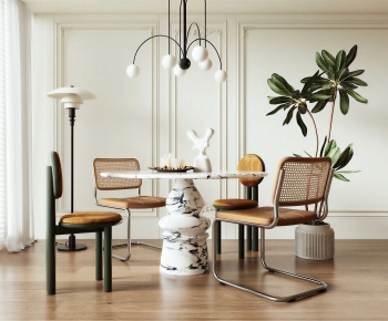 Nordic Style Dining Table And Chairs-ID:792283069