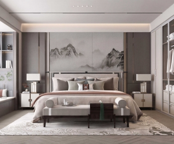 New Chinese Style Bedroom-ID:458059073
