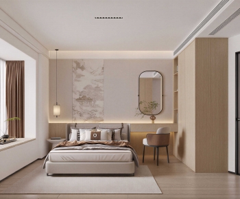 New Chinese Style Bedroom-ID:434844979