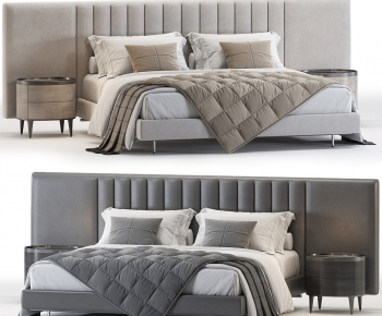 Modern Double Bed-ID:783631093