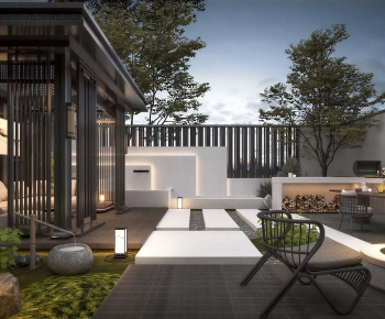 Japanese Style Courtyard/landscape-ID:134514094