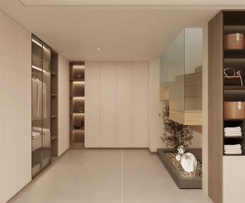 Modern Clothes Storage Area-ID:964746004