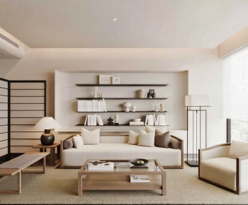 Wabi-sabi Style A Living Room-ID:122311127