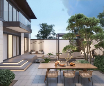 New Chinese Style Courtyard/landscape-ID:712412123