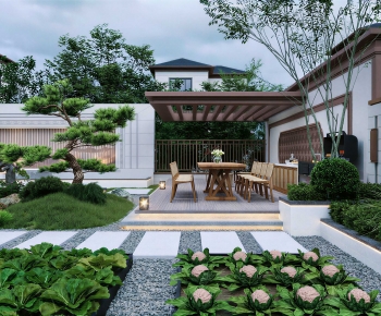 New Chinese Style Courtyard/landscape-ID:627799035