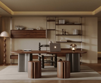 Wabi-sabi Style Study Space-ID:130517965