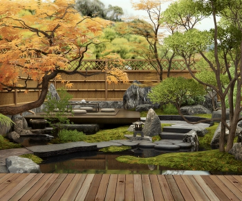Japanese Style Courtyard/landscape-ID:438124908