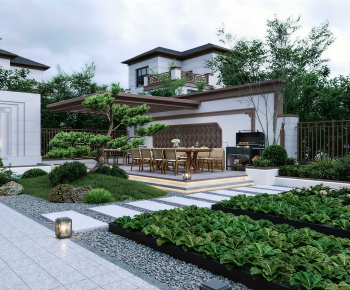 New Chinese Style Courtyard/landscape-ID:753400354