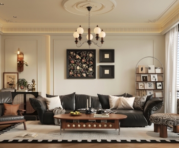 French Style A Living Room-ID:359201913