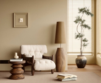 Wabi-sabi Style Lounge Chair-ID:314291959