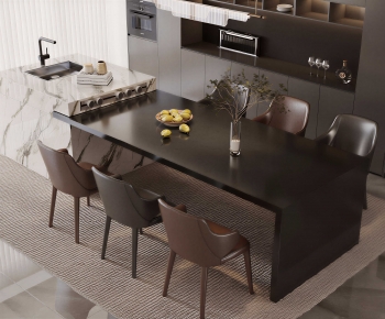 Modern Dining Table And Chairs-ID:571197992