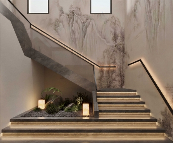 New Chinese Style Stairwell-ID:230880981