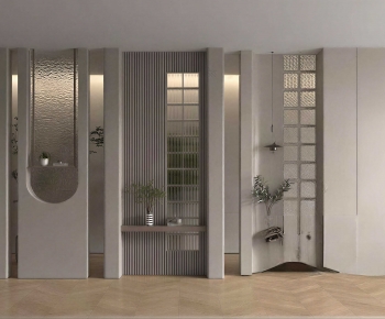 Modern Glass Screen Partition-ID:507189998