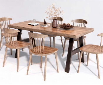 Modern Dining Table And Chairs-ID:266213898