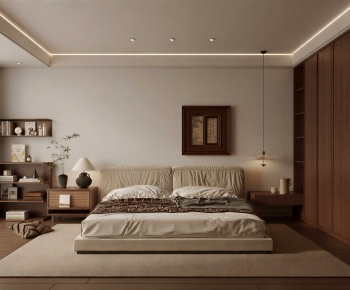 Wabi-sabi Style Bedroom-ID:958327051