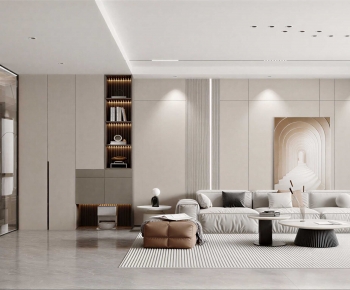 Modern A Living Room-ID:687681914
