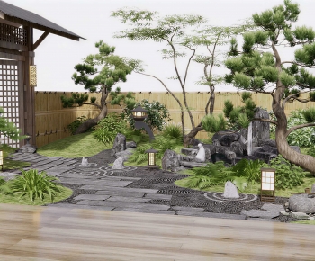 Japanese Style Courtyard/landscape-ID:555704122