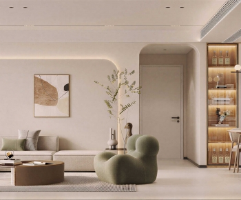 Modern A Living Room-ID:655960081