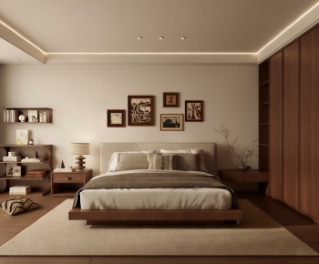 Wabi-sabi Style Bedroom-ID:772531012