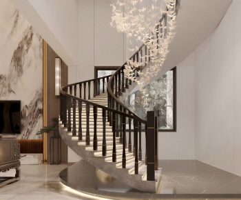 New Chinese Style A Living Room-ID:917290932