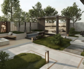 New Chinese Style Courtyard/landscape-ID:781199975