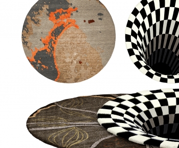 Modern Circular Carpet-ID:748851069