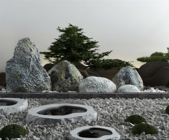 New Chinese Style Rockery Waterscape-ID:718970319