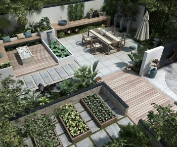 Modern Courtyard/landscape-ID:523999939