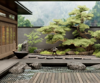 New Chinese Style Courtyard/landscape-ID:908085116