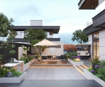 Modern Courtyard/landscape-ID:535801893