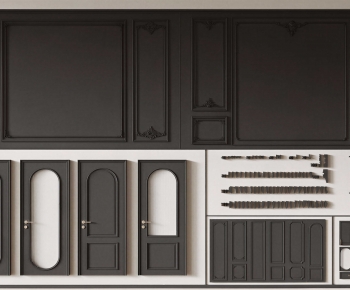 French Style Single Door-ID:871063958