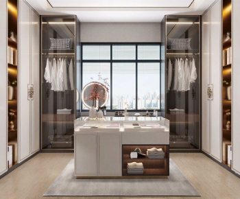 Modern Clothes Storage Area-ID:181366925