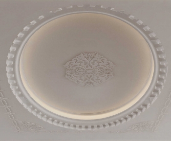 French Style Plaster Carved Top Plate-ID:965024953