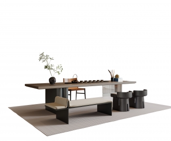 New Chinese Style Tea Tables And Chairs-ID:390845062