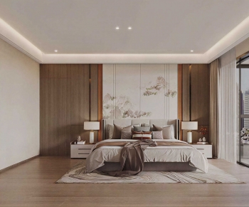 New Chinese Style Bedroom-ID:920435912