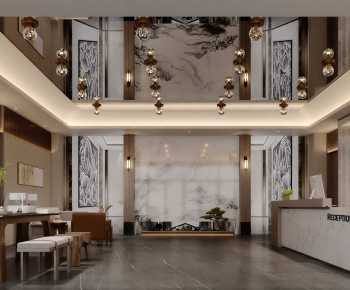 New Chinese Style Lobby Hall-ID:399728061