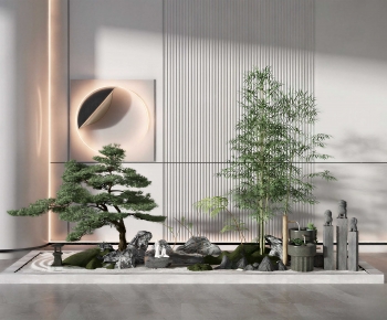 New Chinese Style Plant Landscaping-ID:534461022