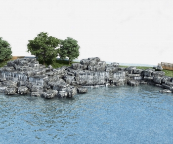 Modern Rockery Waterscape-ID:598649983