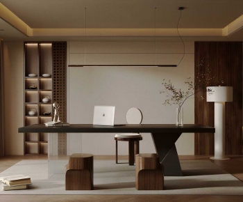 Wabi-sabi Style Study Space-ID:265785932