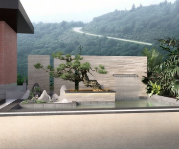 New Chinese Style Courtyard/landscape-ID:154571069