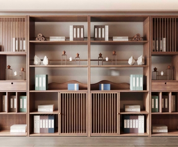 New Chinese Style Bookcase-ID:450339341