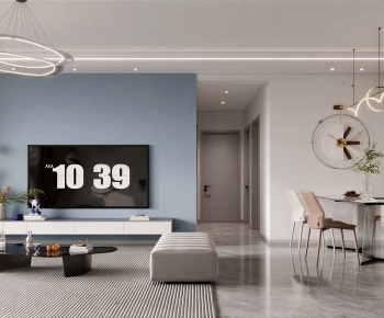 Modern A Living Room-ID:373074054