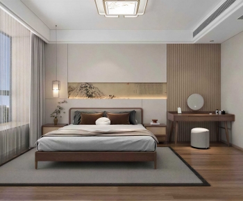 New Chinese Style Bedroom-ID:476625929