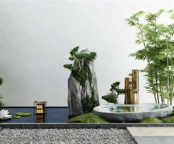 New Chinese Style Rockery Waterscape-ID:463073976
