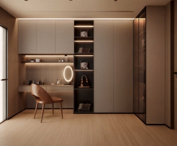 Modern Clothes Storage Area-ID:791673905