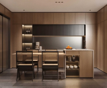 Wabi-sabi Style Dining Room-ID:239950907