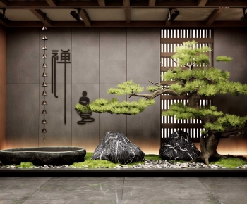 New Chinese Style Courtyard/landscape-ID:670110944