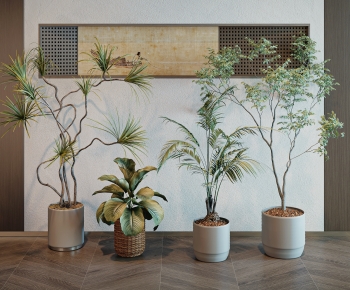 Modern Ground Green Plant Potted Plants-ID:108345032