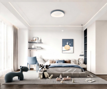 Modern Boy's Room And Son's Room-ID:512466915