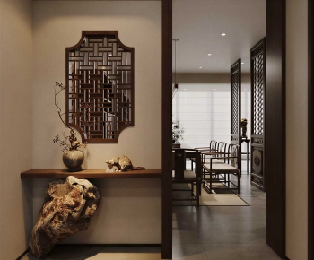 New Chinese Style Hallway-ID:790581944